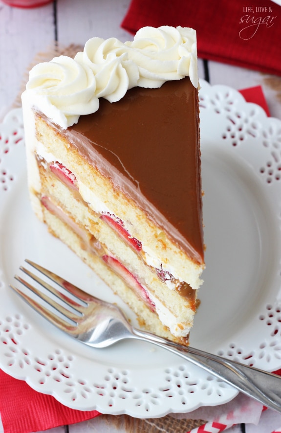Strawberry Dulce De Leche Cake - Life Love and Sugar