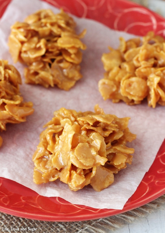 Frosted Corn Flake Cereal Clusters Recipe