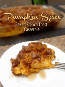 Overnight Pumpkin Spice Baked French Toast Casserole - Life Love and Sugar