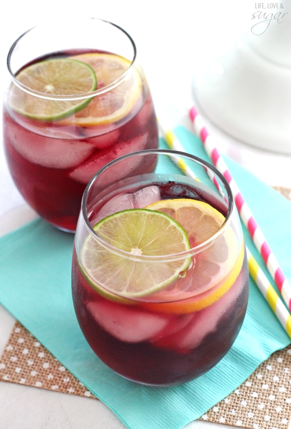 Sangria Easy Recipe made right in the glass - Dessert for Two