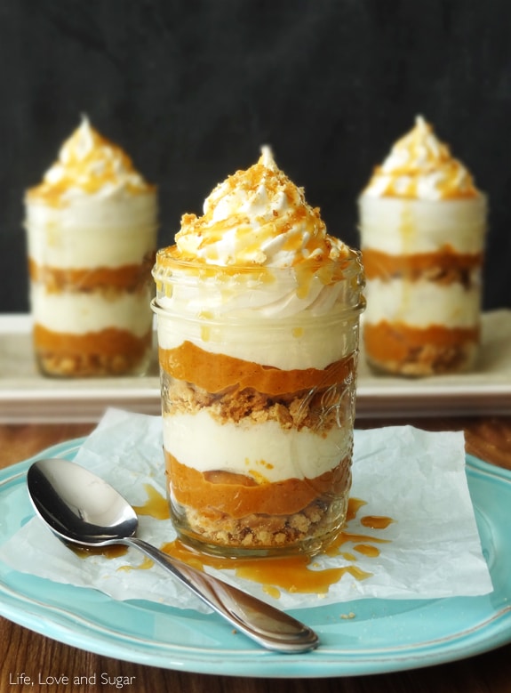 Pumpkin Spice Donut Cheesecake Trifle - Life Love and Sugar