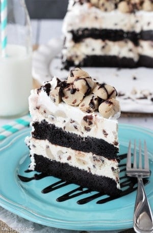 Chocolate Chip Cookie Dough Ice Cream Cake | The Best Ice Cream Cake