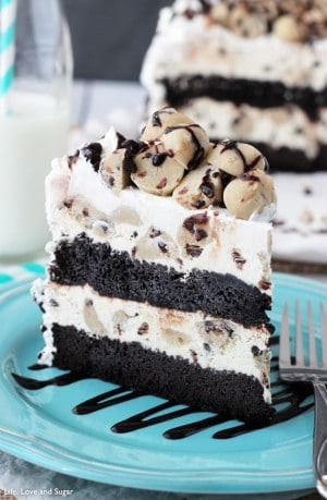 Chocolate Chip Cookie Dough Ice Cream Cake | The Best Ice Cream Cake