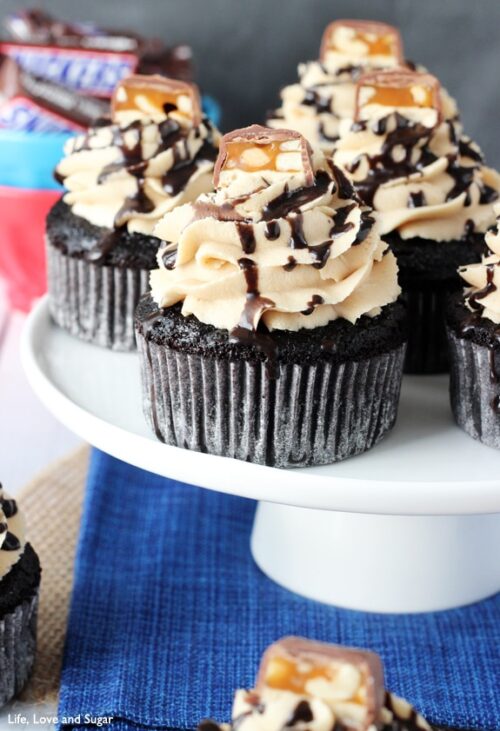 Snickers Cupcakes | The Best Chocolate Cupcakes Recipe