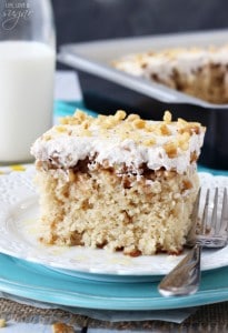 Baklava Poke Cake | Easy Homemade Cinnamon Pecan Cake