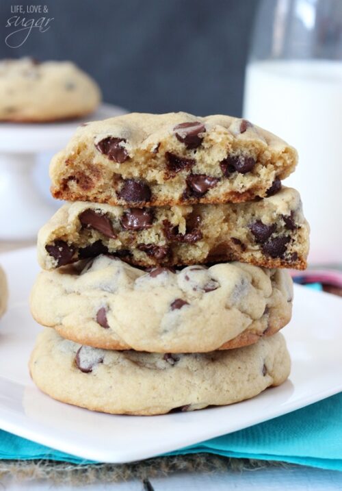 Funfetti Cake Batter Chocolate Chip Cookies | Easy Cake Mix Cookies