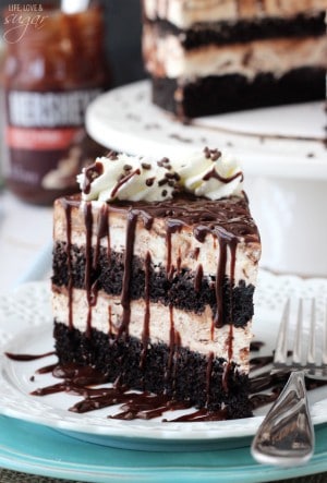 Cake Batter Fudge Brownie Ice Cream Cake - Life Love and Sugar