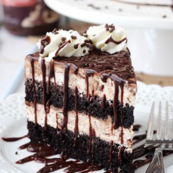 Hot Fudge Swirl Ice Cream Cake - Life Love and Sugar