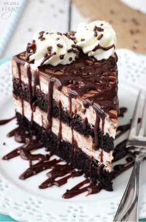 Hot Fudge Swirl Ice Cream Cake - Life Love and Sugar