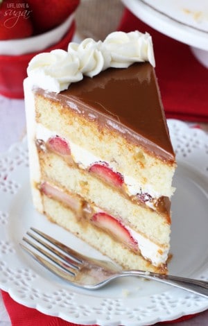 Strawberry Dulce De Leche Cake - Life Love and Sugar