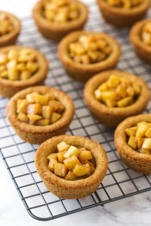 Caramel Apple Cookie Cups for Fall Baking | Life Love & Sugar