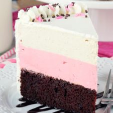 Neapolitan Ice Cream Cake Homemade Ice Cream Cake