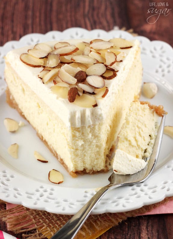 Amaretto Cheesecake - Life Love And Sugar