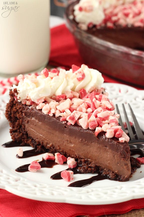 Brownie Brittle Peppermint Chocolate Pie Recipe No Bake Dessert