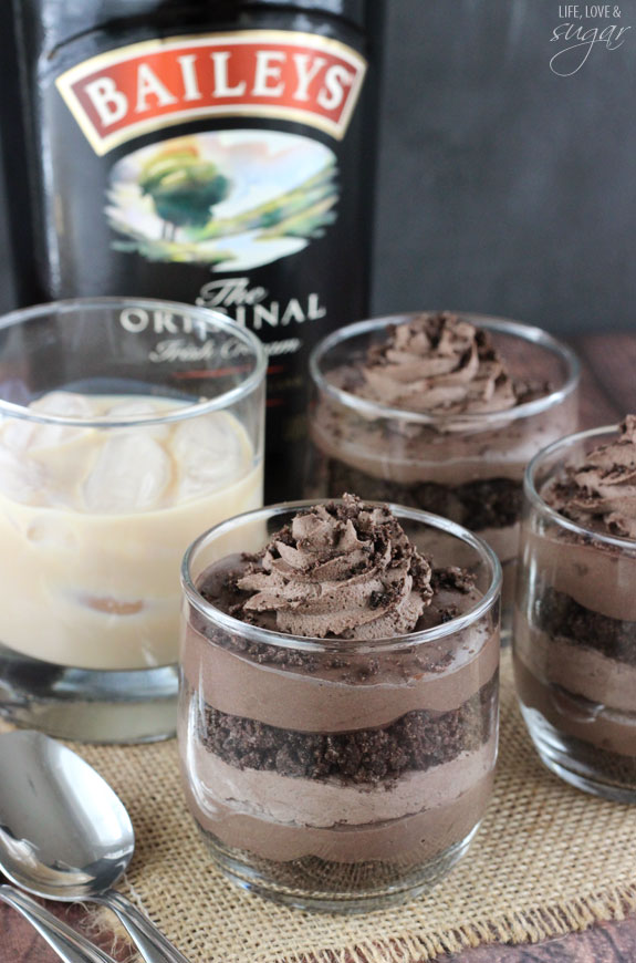 Mini Baileys Chocolate Cheesecake Trifles Life Love And Sugar 6951