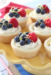 Berry Lemon Cheesecake Cookie Cups Recipe | Easy Cookie Cups