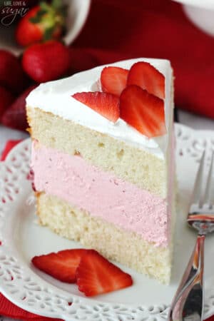 Strawberry Ice Cream Cake - Life Love and Sugar