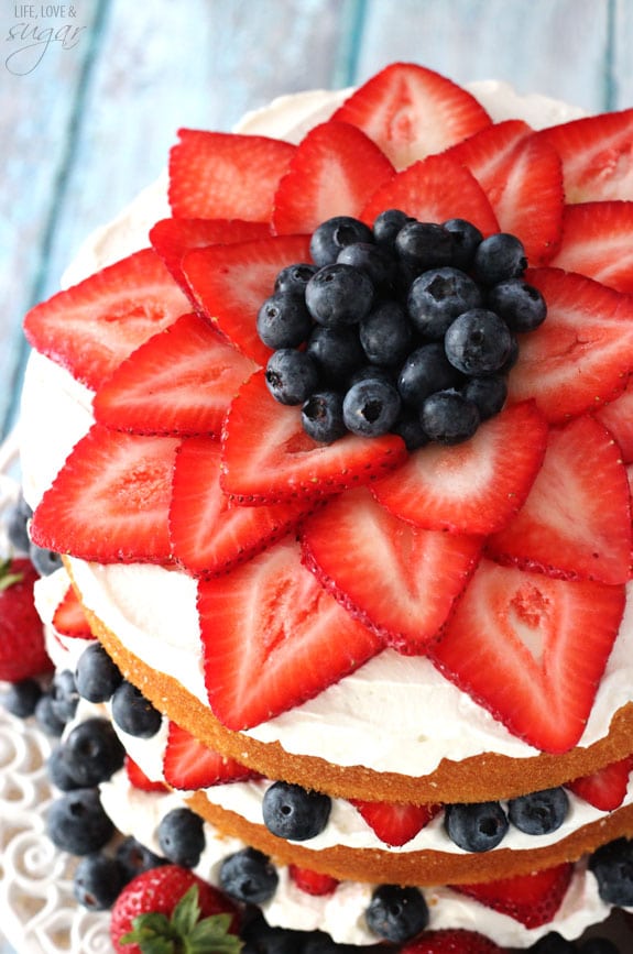 Birthday Mixed Fruit Medley Sponge Cake - Sora Bakehouse