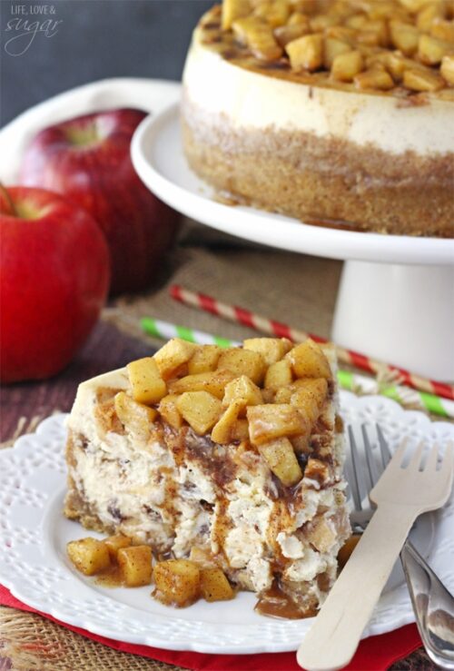 Apple Cinnamon Cheesecake | The Best Apple Cake Recipe