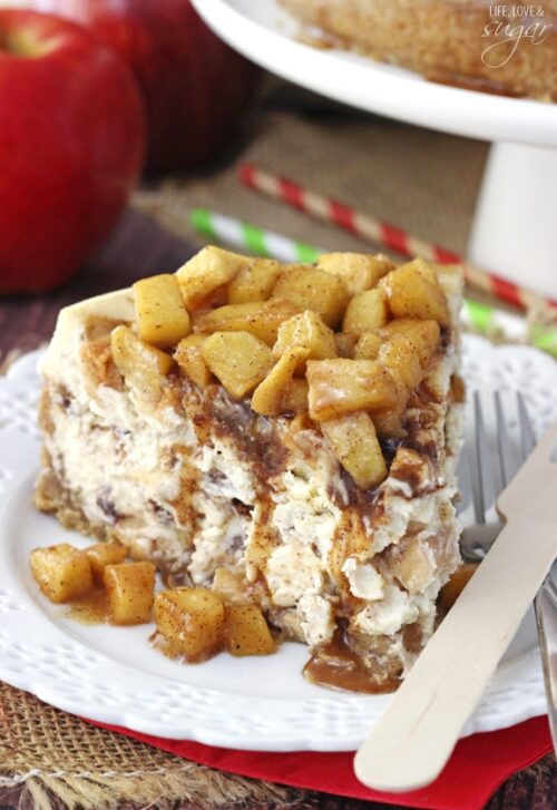 Apple Cinnamon Cheesecake | The Best Apple Cake Recipe