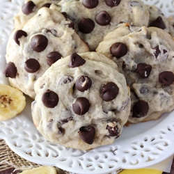 Banana Chocolate Chip Cookies | Moist & Chewy Banana Cookies Recipe