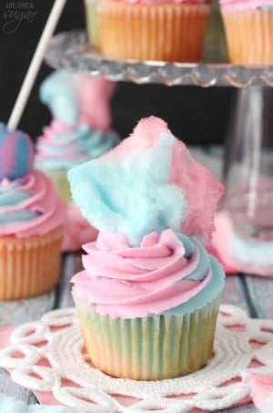 Cotton Candy Cupcakes Recipe | The Best Cupcake Recipe for a Party