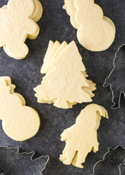 Cutout Sugar Cookies for Christmas