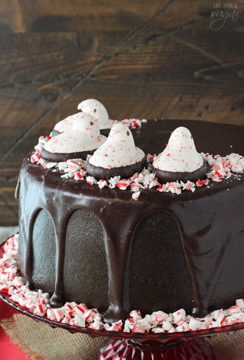 PEEPS® Chocolate Peppermint Cake - Life Love and Sugar