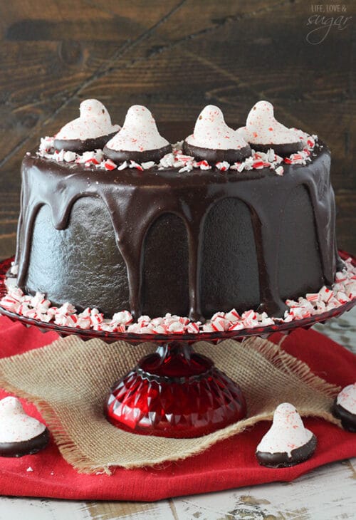 PEEPS® Chocolate Peppermint Cake - Life Love and Sugar