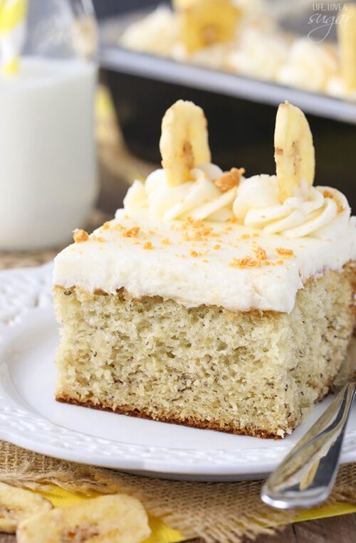 Banana Pudding Ice Cream Cake - Life Love and Sugar