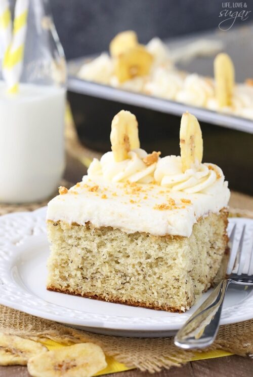 Banana Cake with Cream Cheese Frosting | Best Banana Cake Recipe