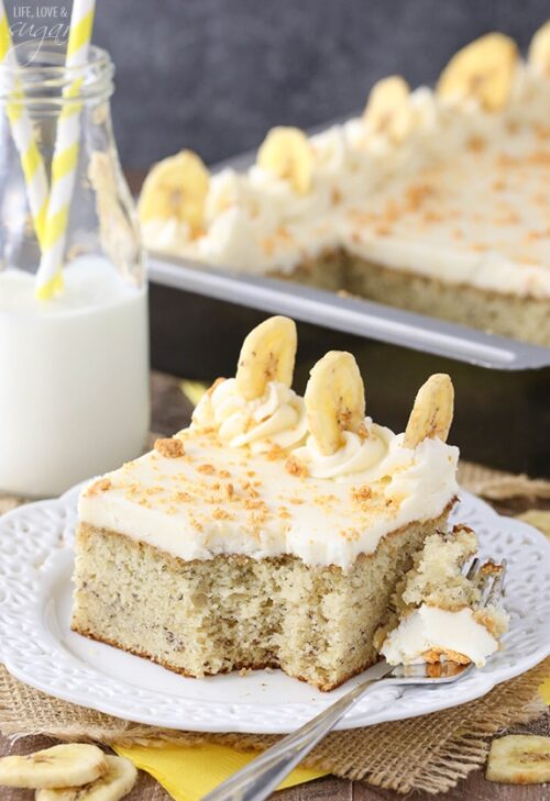 Banana Cake with Cream Cheese Frosting | Best Banana Cake Recipe