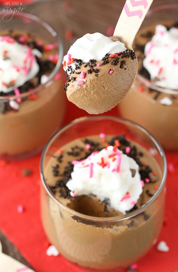 Chocolate Mousse with Cookie Crumbles - Life Love and Sugar