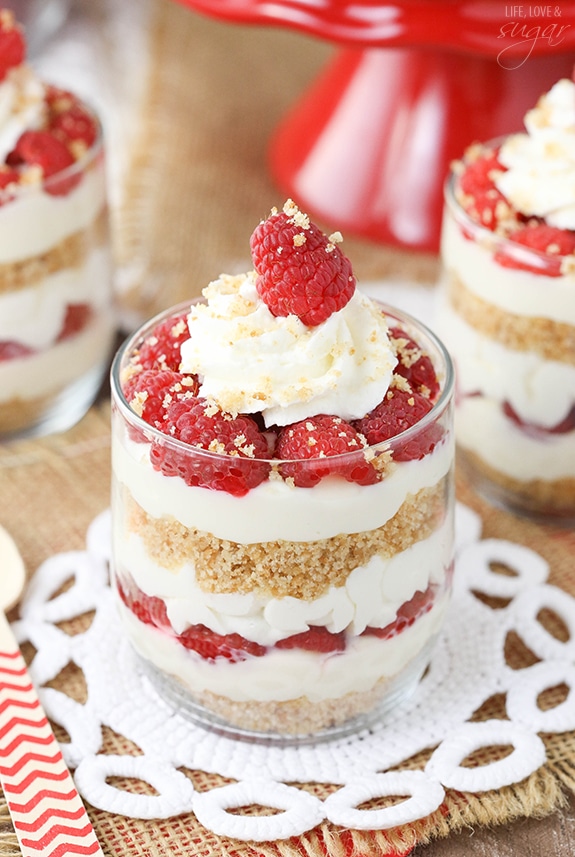 Raspberry Amaretto Cheesecake Trifles | Delicious Trifle Recipe