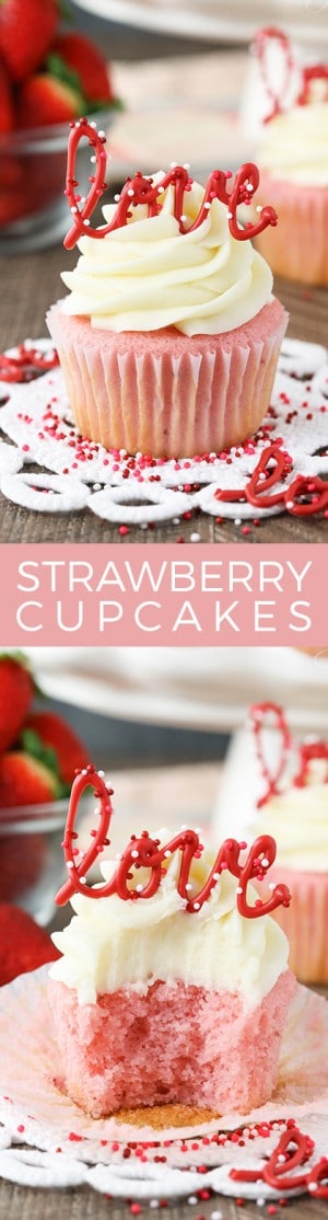 Strawberry Cupcakes with Cream Cheese | Strawberry Dessert Recipe