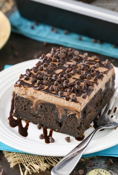 Guinness Chocolate Poke Cake | Moist Chocolate Cake Recipe