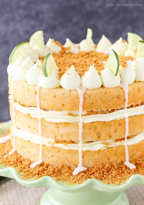 Key Lime Pie Layer Cake - Life Love and Sugar