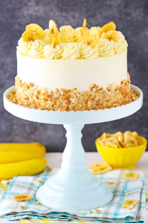 Banana Pudding Ice Cream Cake | Life Love and Sugar