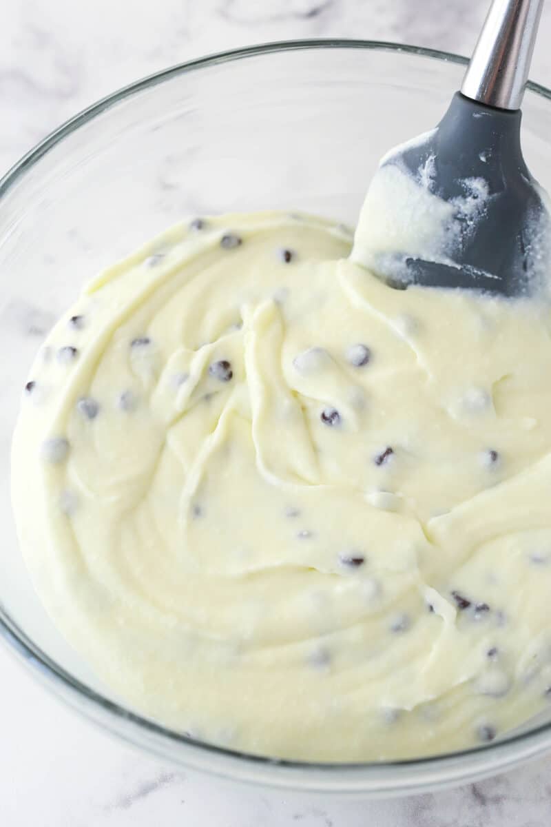 Cannoli filling in a bowl