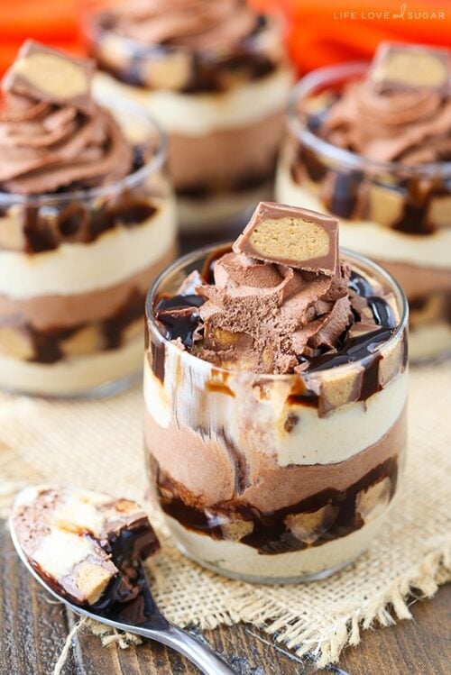 Mini Reese's Chocolate Peanut Butter Cheesecake Trifles Recipe