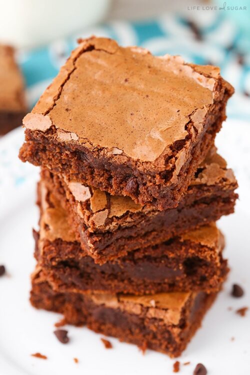 Homemade Fudgy Brownies - Life Love and Sugar
