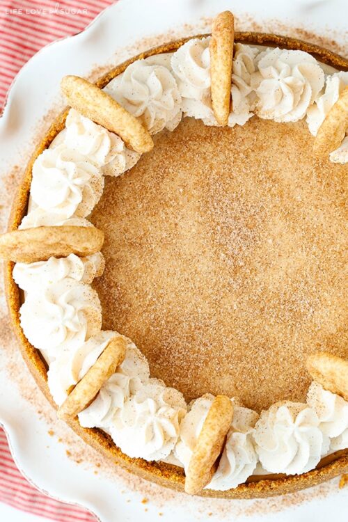 Snickerdoodle Dulce De Leche Cheesecake | Best Cinnamon Cheesecake