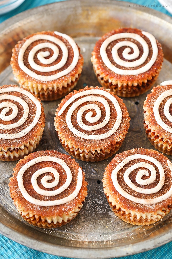 Mini Cinnamon Roll Cheesecakes Recipe | Easy Mini Cheesecakes