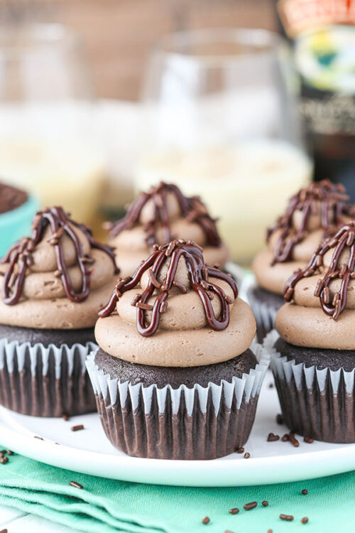 Baileys Chocolate Cupcakes - Life Love and Sugar