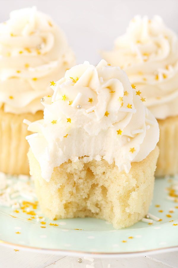 Moist Vanilla Cupcake Recipe - Preppy Kitchen
