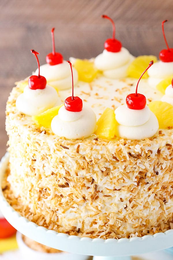 Easy Pineapple Coconut Cake, springtime desserts using doctored cake mix! -  Convos with Karen
