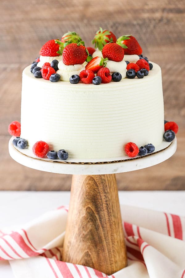 Summer Berry Charlotte Cake with Vanilla Bean Mascarpone Cream - Snowflakes  & Coffeecakes Cooking School