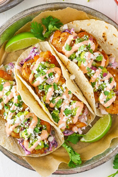 Spicy Sriracha Shrimp Tacos Recipe | Delicious & Easy Shrimp Dinner