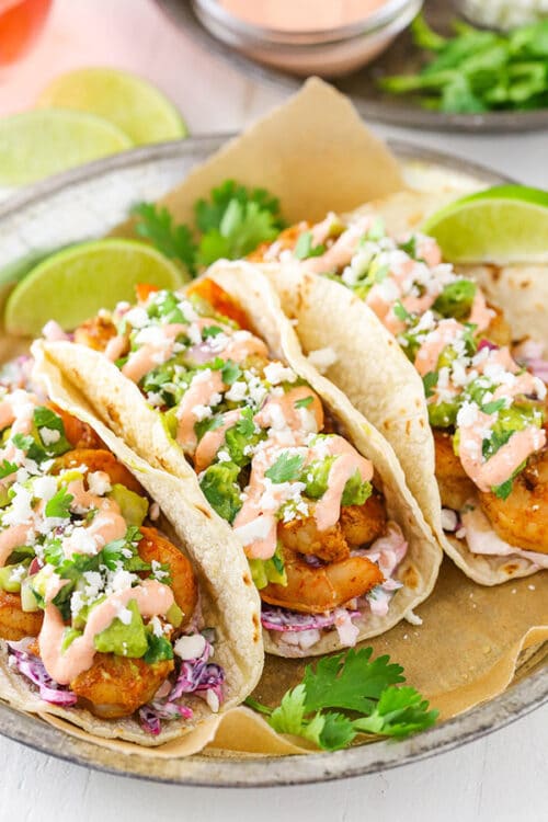 Spicy Sriracha Shrimp Tacos Recipe | Delicious & Easy Shrimp Dinner