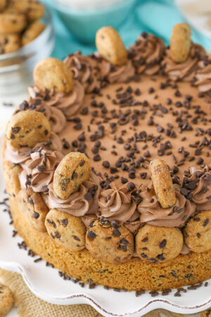 Chocolate Chip Cookie Crust Cheesecake | Chocolate Cheesecake Recipe